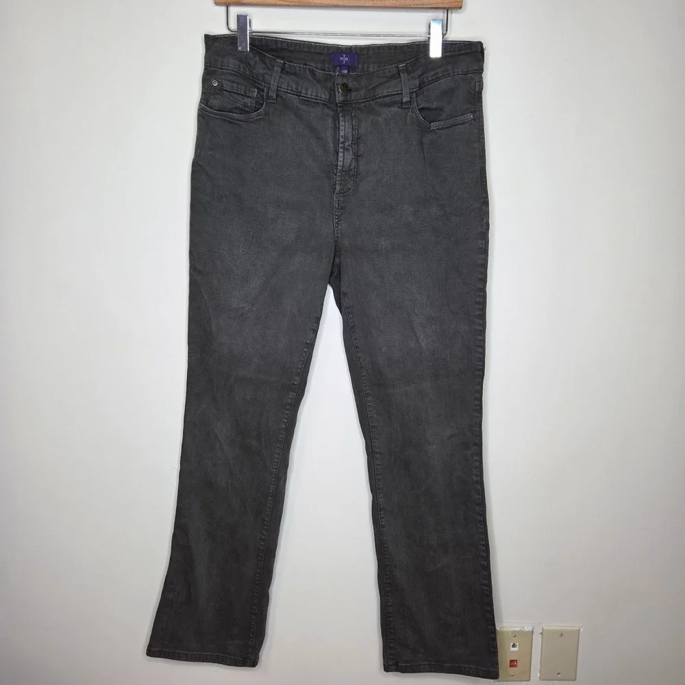NYDJ‎ Grey Bootcut Jeans Lift Tuck Technology Size 14W Made in USA Womens